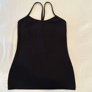Lululemon Power Y Black Tank Size 8